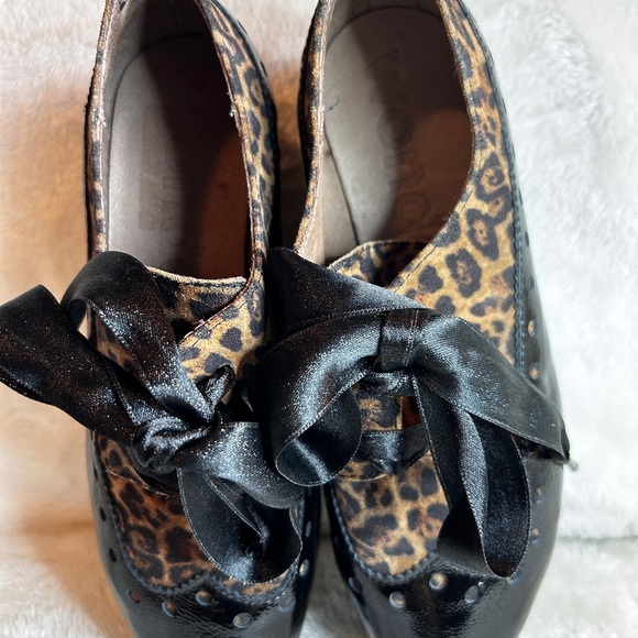 Wonders Ribbon Lace Derby Wedge Shoes - size 36 - Picture 2 of 9